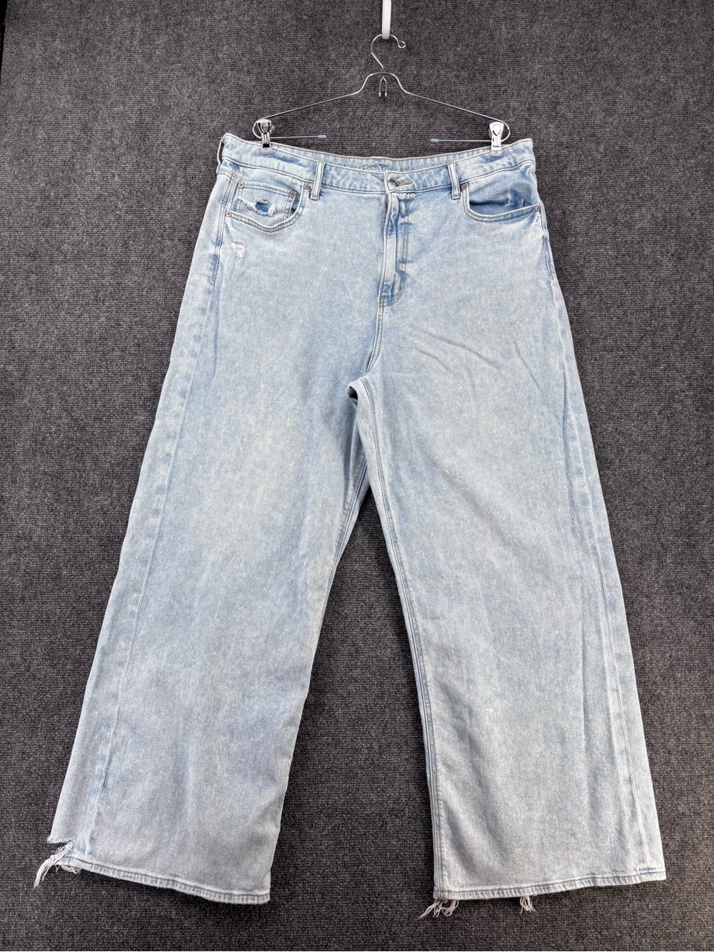 American Eagle Clean Girl Super High Rise Baggy Wide Leg Jeans Women’s Plus 18